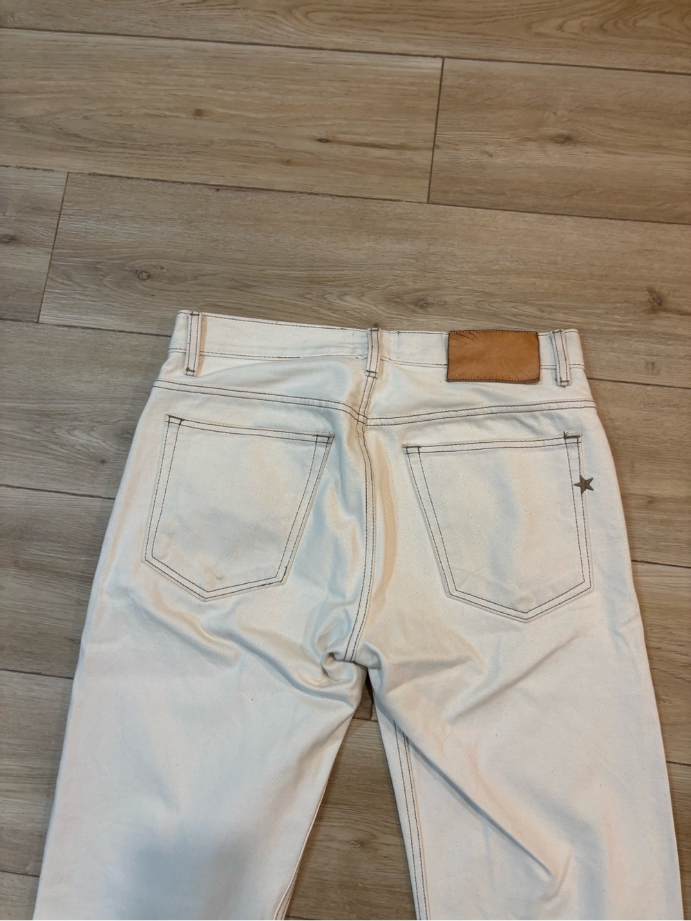 Bravestar Strongman 12oz Desert Bone Japan Selvedge Jeans Men’s Natural 34x30 - Picture 7 of 13